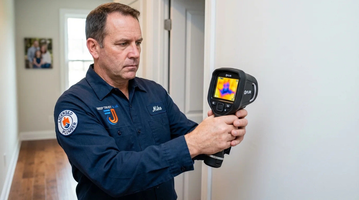Thermal imaging leak detection by Johns Plumbing LLC in Tahoma